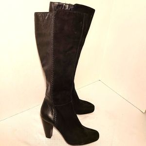 Antonio Melani Leather and Suede Riding Boots Size 6.5